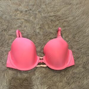 NWOT Victoria secret lined perfect‎ coverage front enclosure pink bra
